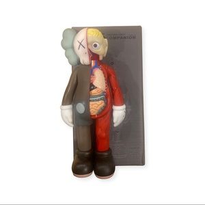 Kaws Original Fake Five Years Later Companion 8 Brown & Inside Out Figure